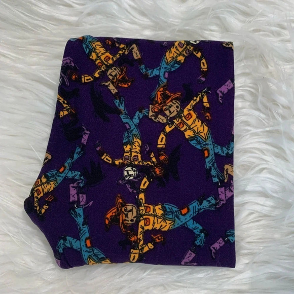 ⭐️ FINAL PRICE ⭐️ Lularoe scarecrow Halloween leggings S/M - Picture 1 of 1